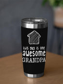 One Awesome Grandpa Pattern Tumbler -SmartPrintsInk Designs