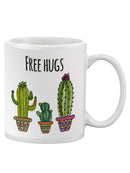 Free Hugs Watercolor Cacti Mug -SmartPrintsInk Designs