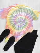Indiana, Black Oak Tie Dye Tee -SmartPrintsInk Designs