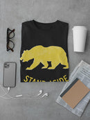 Bear Silhouette, Stand Aside T-shirt -SmartPrintsInk Designs