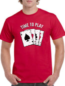 Time To Play Aces T-shirt -SmartPrintsInk Designs