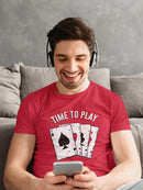 Time To Play Aces T-shirt -SmartPrintsInk Designs