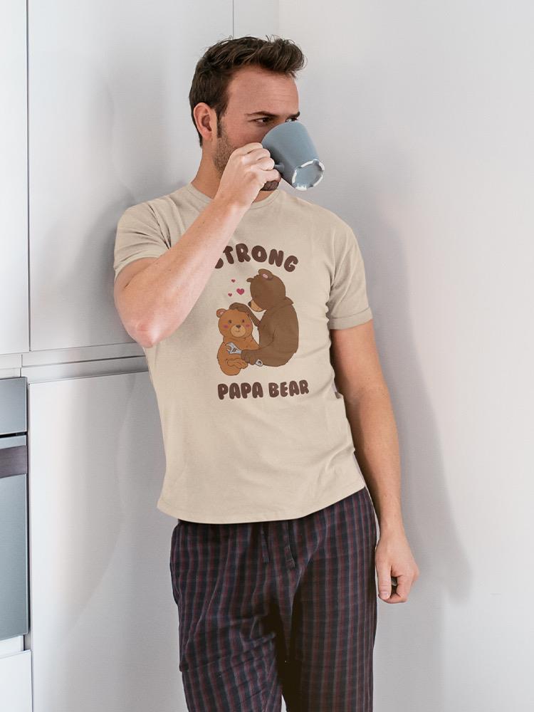 Strong Papa Bear T-shirt -SmartPrintsInk Designs