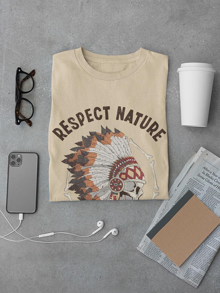 Respect Nature Skull T-shirt -SmartPrintsInk Designs
