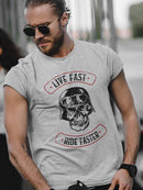 Live Fast And Ride Faster T-shirt -SmartPrintsInk Designs
