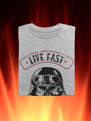 Live Fast And Ride Faster T-shirt -SmartPrintsInk Designs