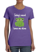 Today's Mood: Leave Me Alone Shaped T-shirt -SmartPrintsInk Designs