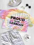 Proud To Be Lesbian Tie Dye Tee -SmartPrintsInk Designs
