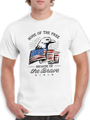 Home Of The Free. T-shirt -SmartPrintsInk Designs
