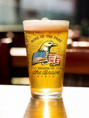 Home Of The Free. Pint Glass -SmartPrintsInk Designs
