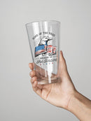 Home Of The Free. Pint Glass -SmartPrintsInk Designs