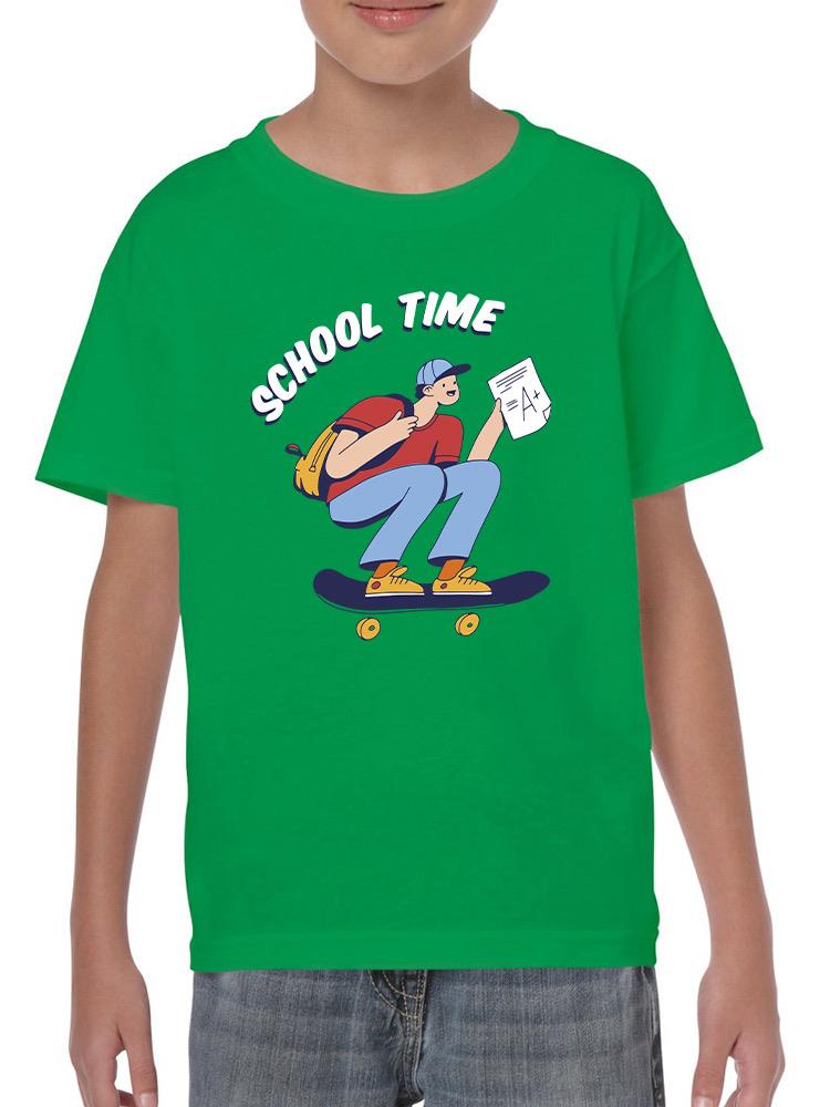 School Time Skater T-shirt -SmartPrintsInk Designs