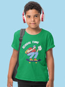 School Time Skater T-shirt -SmartPrintsInk Designs