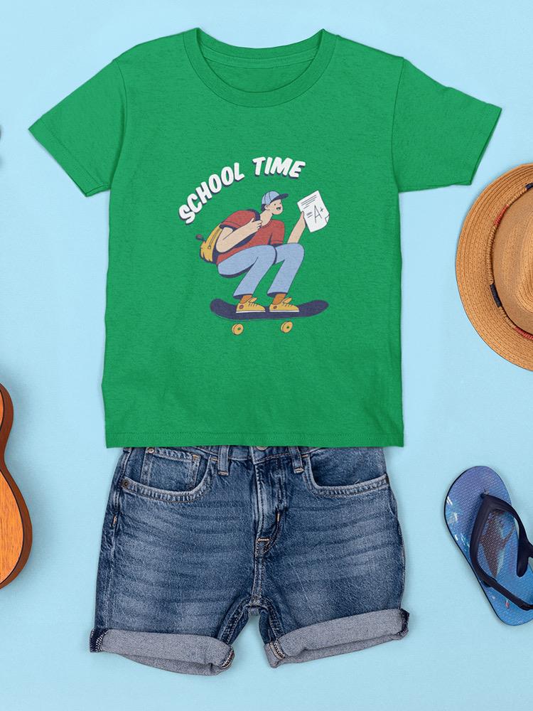 School Time Skater T-shirt -SmartPrintsInk Designs