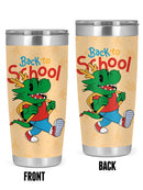Back To School Dinosaur Tumbler -SmartPrintsInk Designs