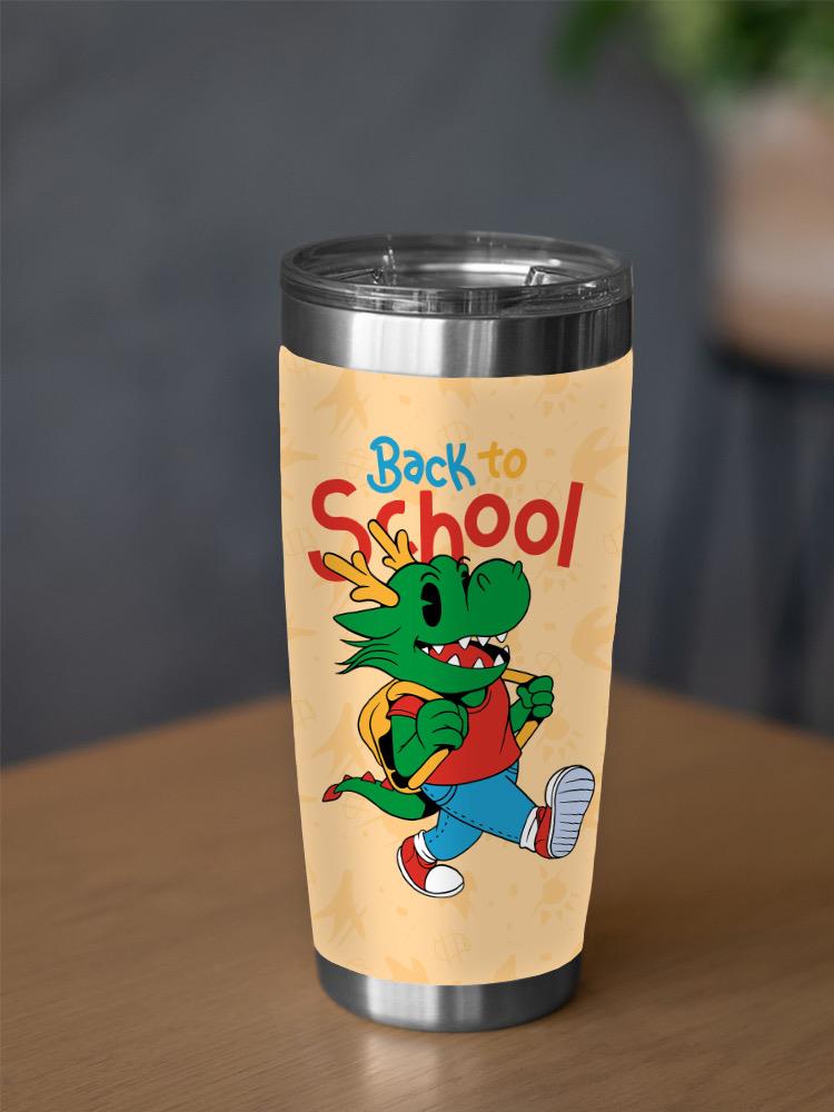 Back To School Dinosaur Tumbler -SmartPrintsInk Designs