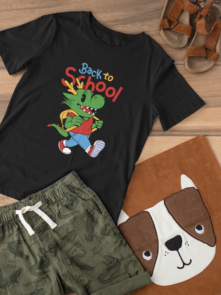 Back To School Dinosaur T-shirt -SmartPrintsInk Designs