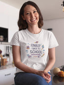 Ginally Back To School Shaped T-shirt -SmartPrintsInk Designs
