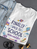 Ginally Back To School Shaped T-shirt -SmartPrintsInk Designs
