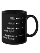 Time To Poop Mug -SmartPrintsInk Designs