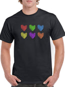 Colorful Hearts T-shirt -SmartPrintsInk Designs