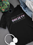 Fake Society T-shirt -SmartPrintsInk Designs