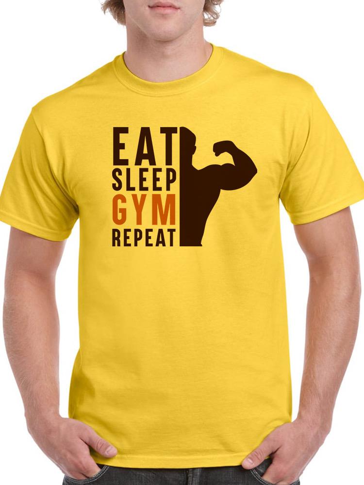 Eat. Sleep. Gym. Repeat! T-shirt -SmartPrintsInk Designs