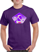 Astronaut In A Shape T-shirt -SmartPrintsInk Designs