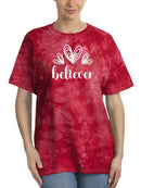 Believer Hearts Tie Dye Tee -SmartPrintsInk Designs