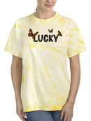 Lucky Butterflies Tie Dye Tee -SmartPrintsInk Designs