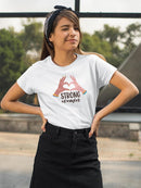 Strong Women Hand Heart Shaped T-shirt -SmartPrintsInk Designs
