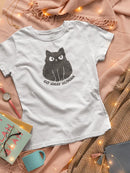 Go Away Human. Cat Shaped T-shirt -SmartPrintsInk Designs