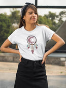 Dreamcatcher Sun And Moon Shaped T-shirt -SmartPrintsInk Designs