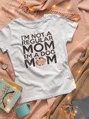 I'm A Dog Mom Shaped T-shirt -SmartPrintsInk Designs