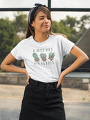 Just Wet My Plants Shaped T-shirt -SmartPrintsInk Designs