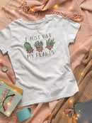 Just Wet My Plants Shaped T-shirt -SmartPrintsInk Designs