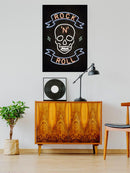 Rock And Roll Skull Wall Art -SmartPrintsInk Designs