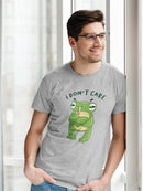 Frog Don't Care T-shirt -SmartPrintsInk Designs