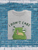 Frog Don't Care T-shirt -SmartPrintsInk Designs
