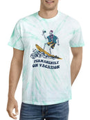 Permanently On Vacation Tie Dye Tee -SmartPrintsInk Designs