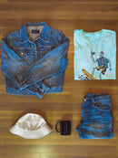 Permanently On Vacation Tie Dye Tee -SmartPrintsInk Designs