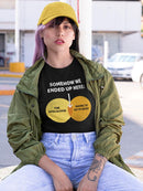 We Ended Up Here Shaped T-shirt -SmartPrintsInk Designs