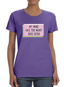 My Mind Has Too Many Tabs Shaped T-shirt -SmartPrintsInk Designs