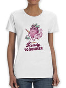 Ready To Summer Shaped T-shirt -SmartPrintsInk Designs