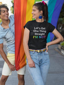 Not Straight Shaped T-shirt -SmartPrintsInk Designs