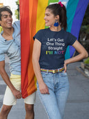 Not Straight Shaped T-shirt -SmartPrintsInk Designs