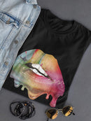 Lgbt Lips Shaped T-shirt -SmartPrintsInk Designs