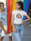 Lgbt Lips Shaped T-shirt -SmartPrintsInk Designs