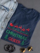 Christmas Queer Shaped T-shirt -SmartPrintsInk Designs