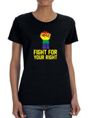 Fight For Your Right Shaped T-shirt -SmartPrintsInk Designs